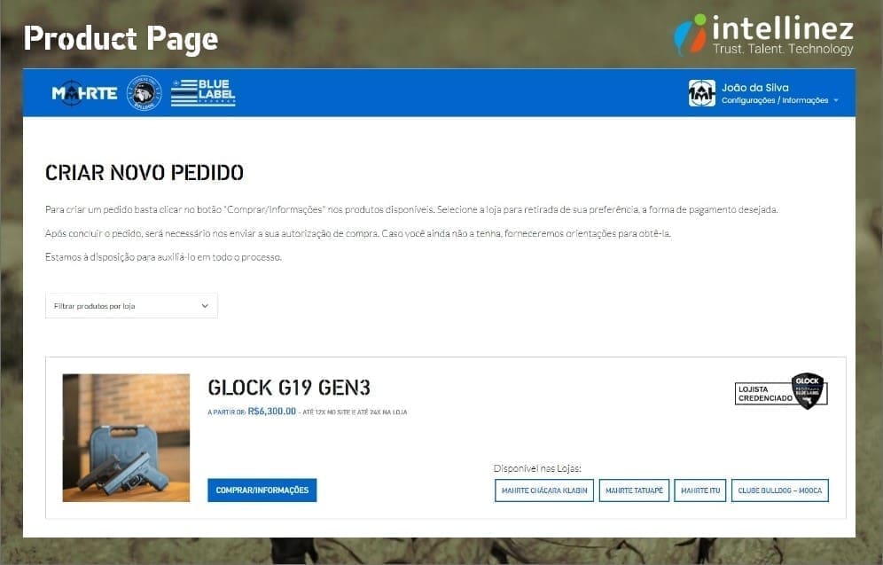 Mahrte Tactical Product Page Developed By Intellinez Systems
